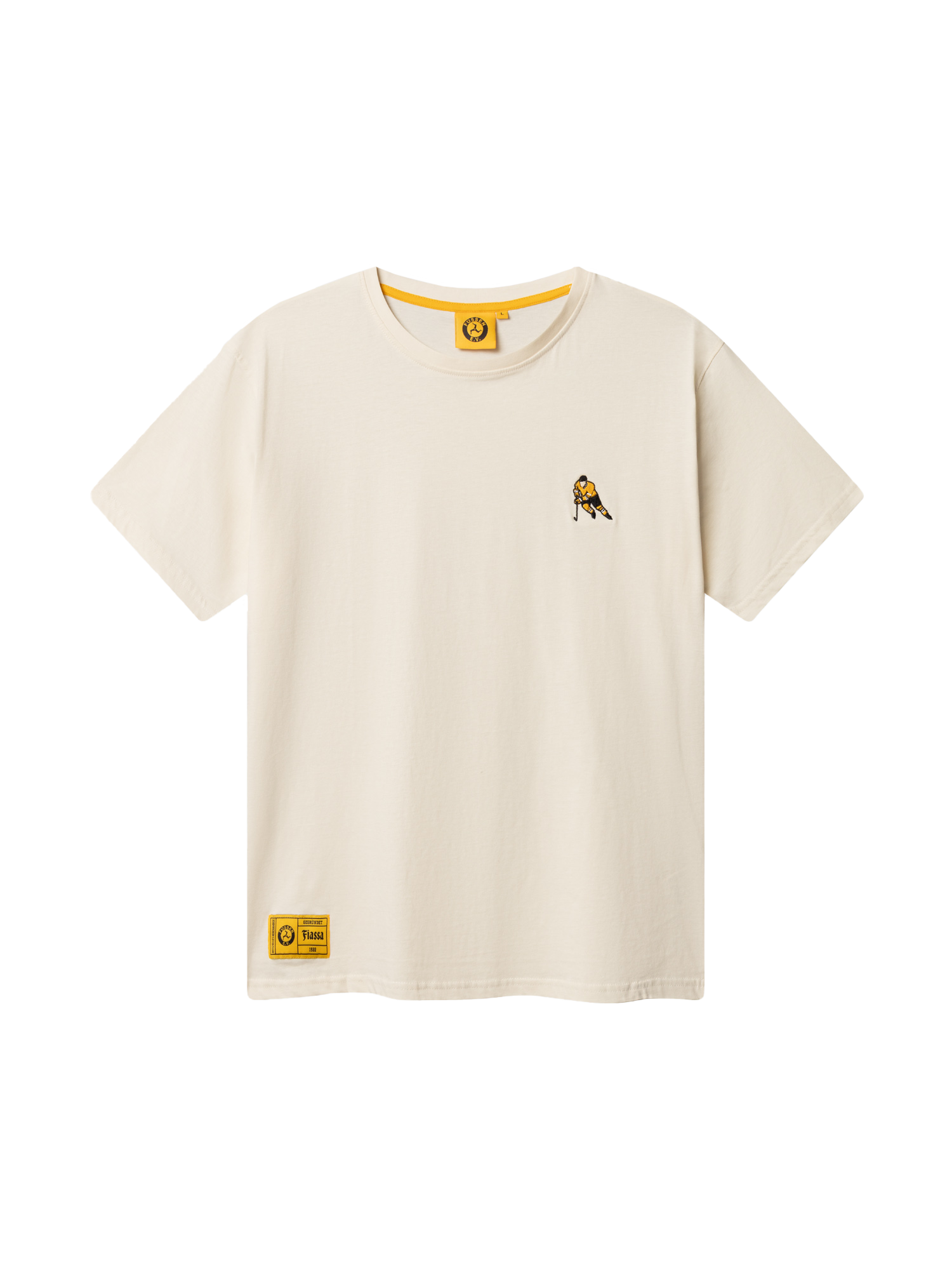 Basic T-Shirt Eishockeyspieler - creme