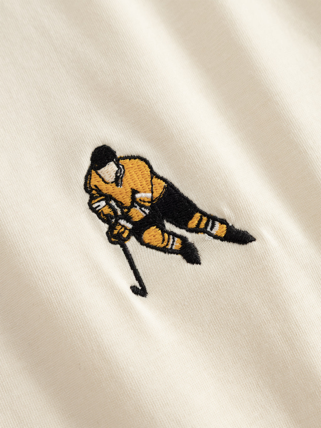 Basic T-Shirt Eishockeyspieler - creme