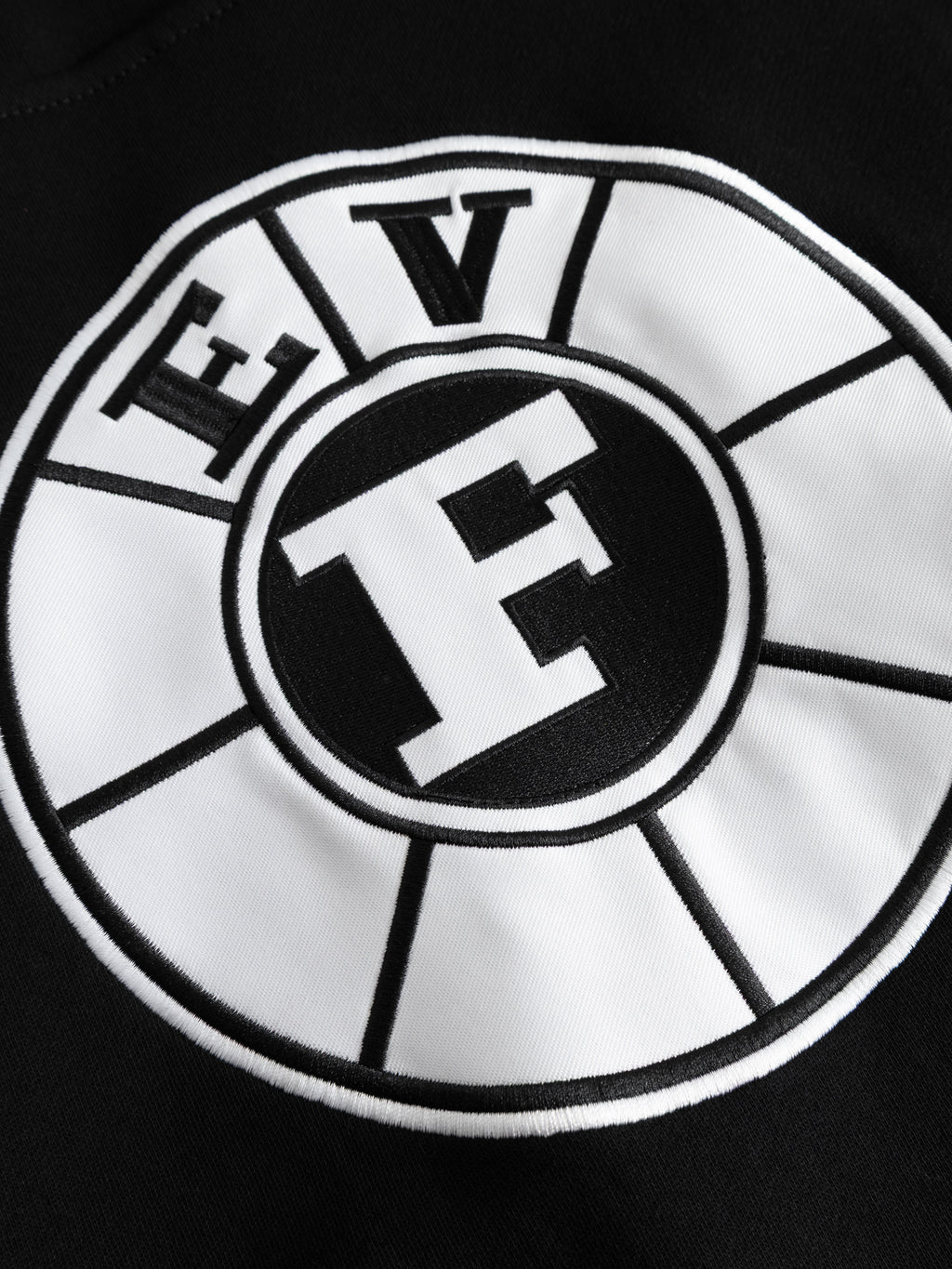 Hockey Hoodie – Schwarz/Weiß