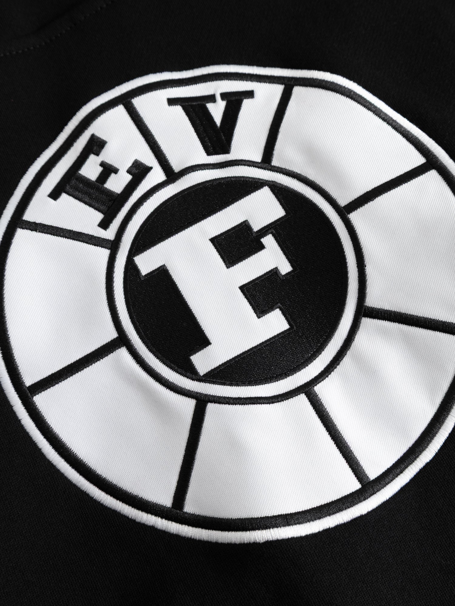 Hockey Hoodie – Schwarz/Weiß