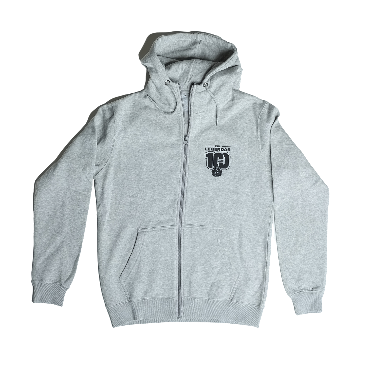 EV Füssen Zip Hoodie grau 100 Jahre