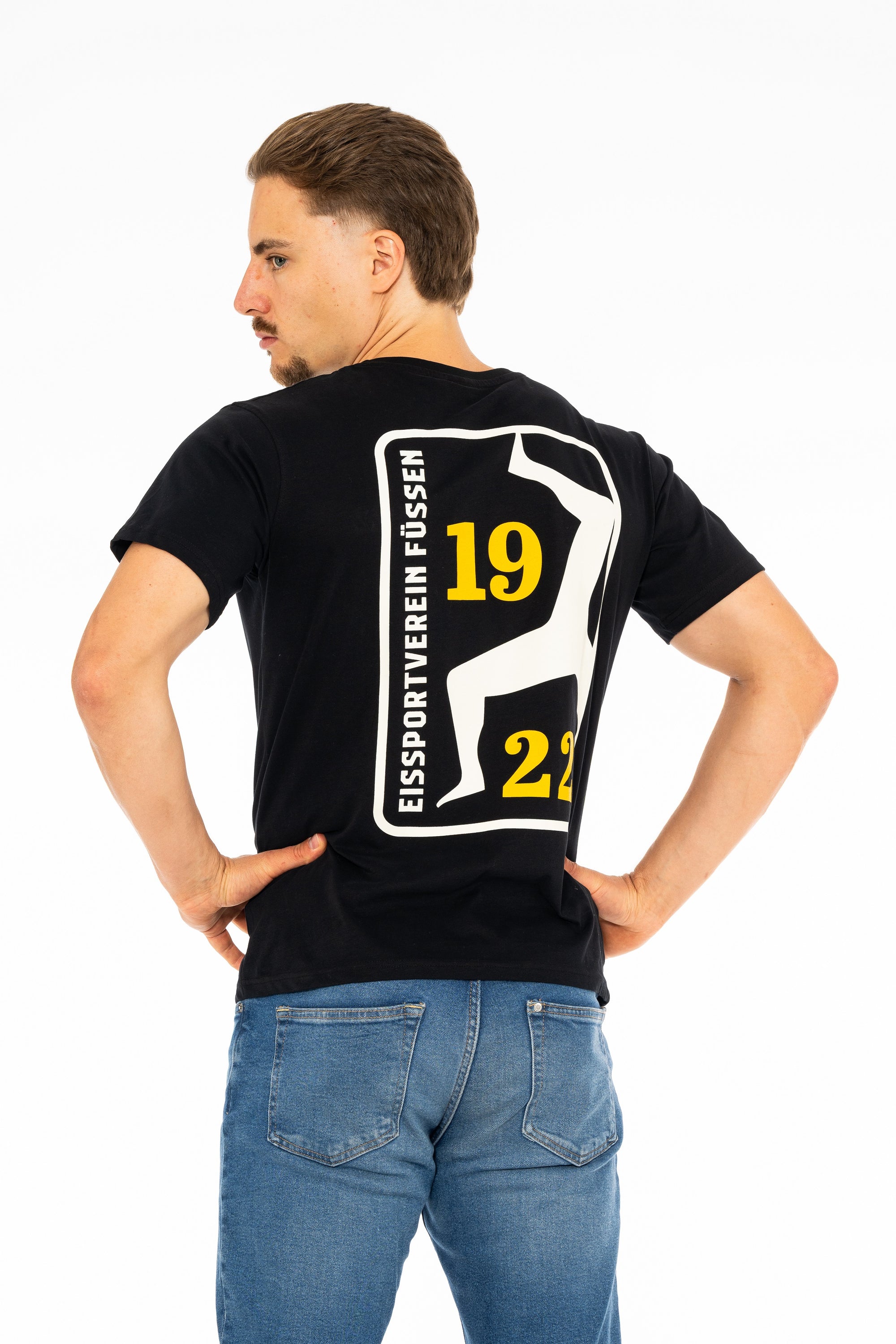 T-Shirt 1922 mit Backprint - schwarz