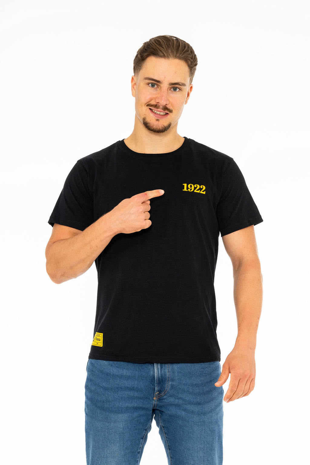 T-Shirt 1922 mit Backprint - schwarz