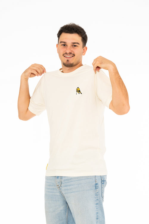 Basic T-Shirt Eishockeyspieler - creme