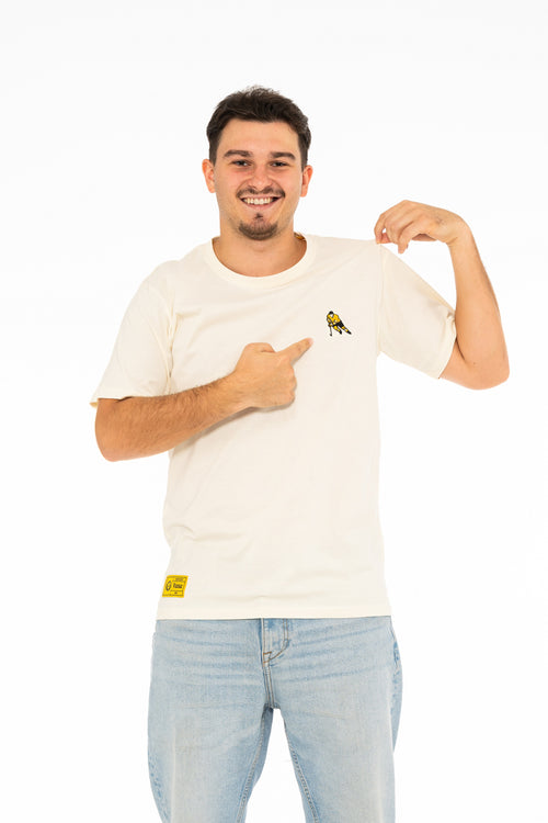 Basic T-Shirt Eishockeyspieler - creme
