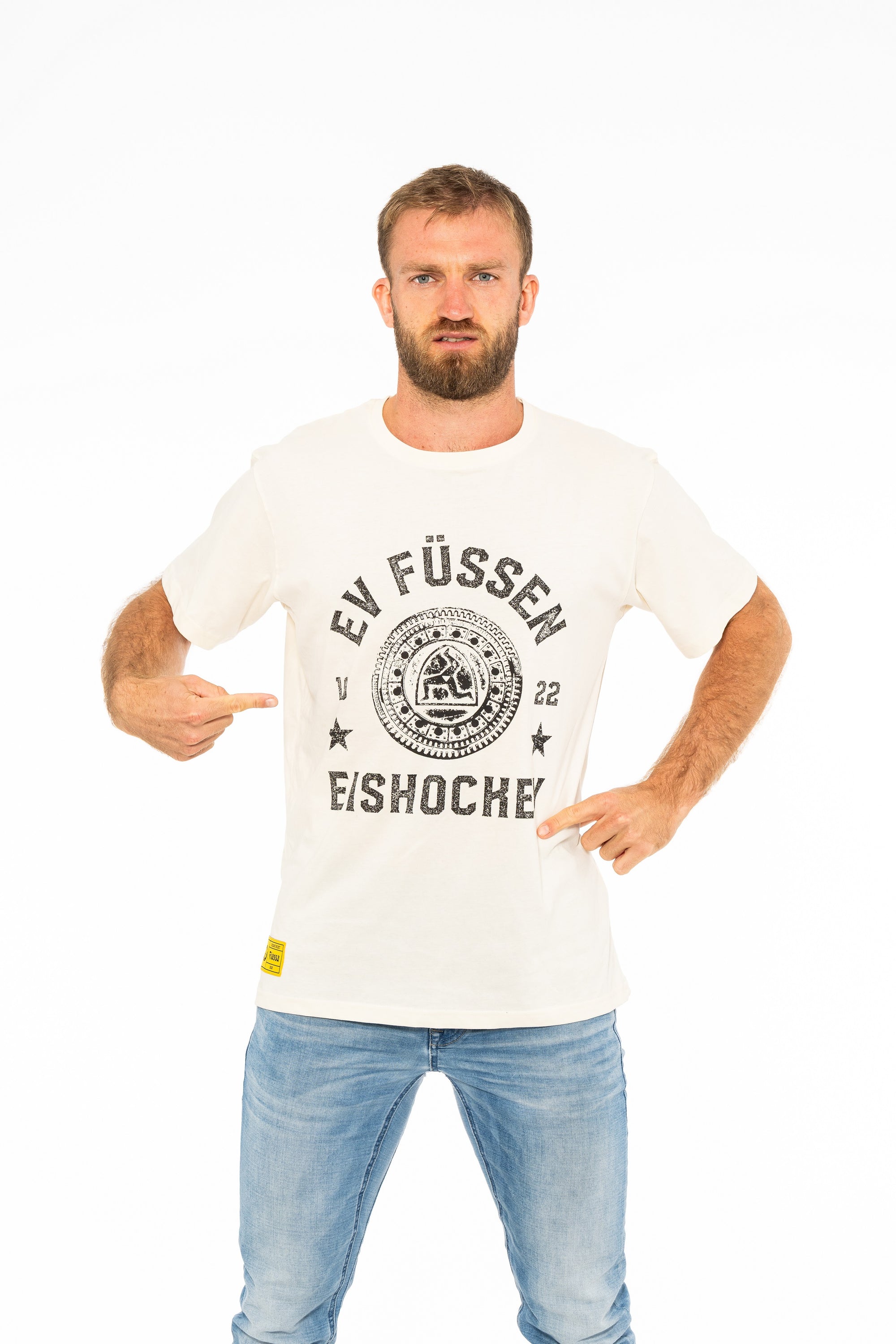 T-Shirt EVF Frontprint - creme
